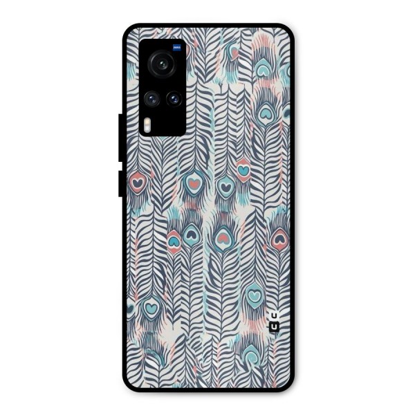 Feather Art Metal Back Case for Vivo X60