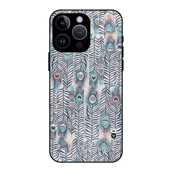 Feather Art Metal Back Case for iPhone 14 Pro Max