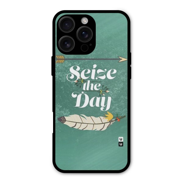 Feather Seize Metal Back Case for iPhone 16 Pro Max