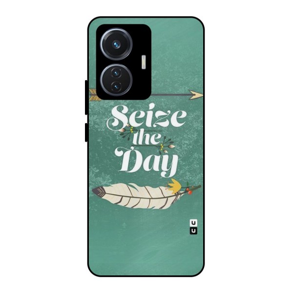 Feather Seize Metal Back Case for iQOO Z6 44W