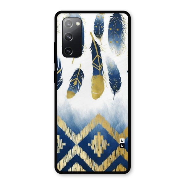 Feathers Beauty Metal Back Case for Galaxy S20 FE 5G