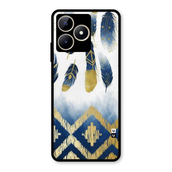 Feathers Beauty Metal Back Case for Realme C53