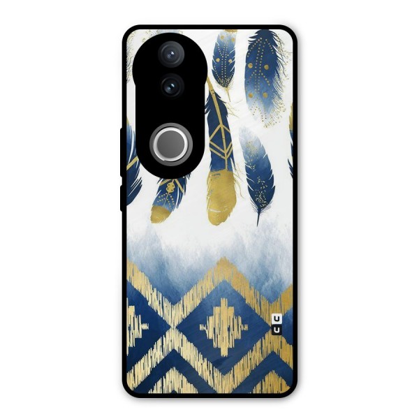 Feathers Beauty Metal Back Case for Vivo V50e