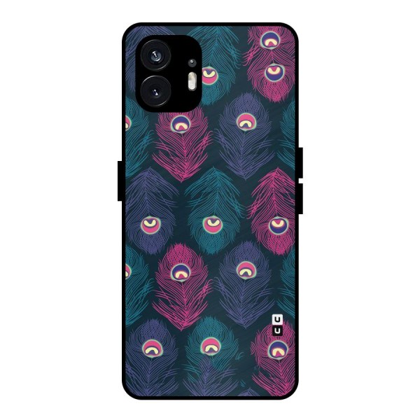 Feathers Patterns Metal Back Case for Nothing Phone 2