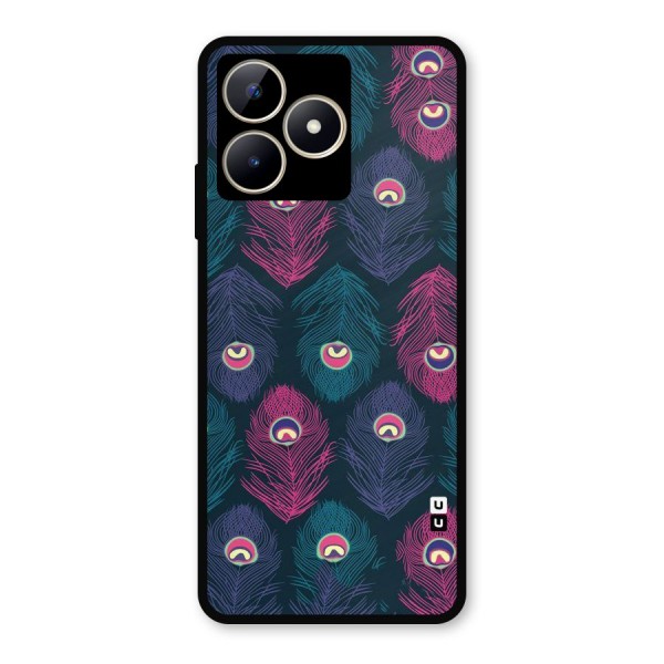 Feathers Patterns Metal Back Case for Realme C53