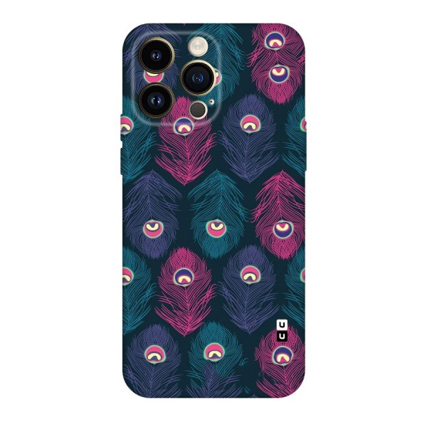 Feathers Patterns Original Polycarbonate Back Case for iPhone 14 Pro Max