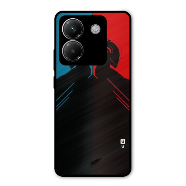 Fight Colours Metal Back Case for Poco M7 Pro 5G