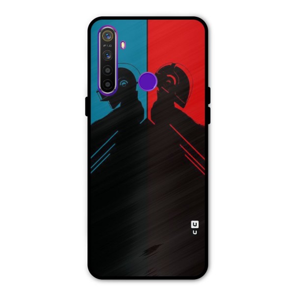 Fight Colours Metal Back Case for Realme Narzo 10