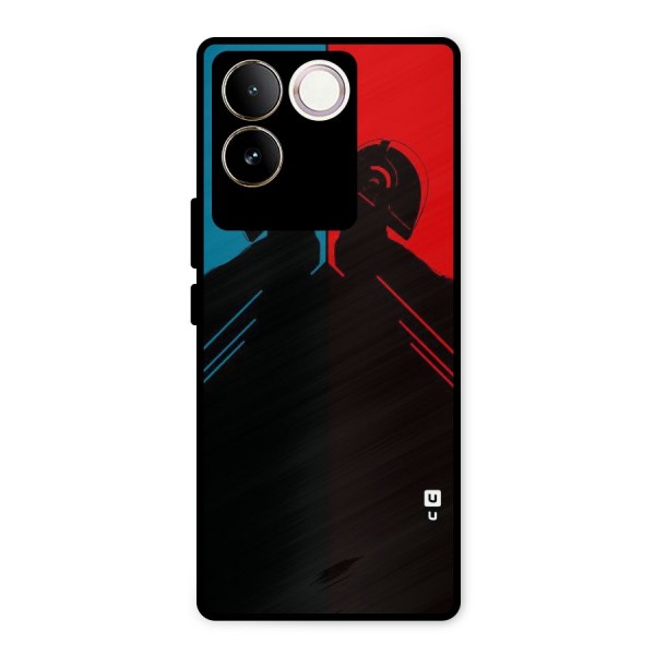 Fight Colours Metal Back Case for iQOO Z7 Pro