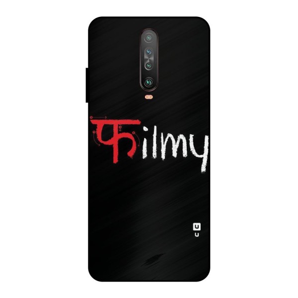 Filmy Metal Back Case for Poco X2