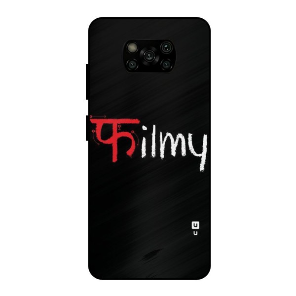 Filmy Metal Back Case for Poco X3