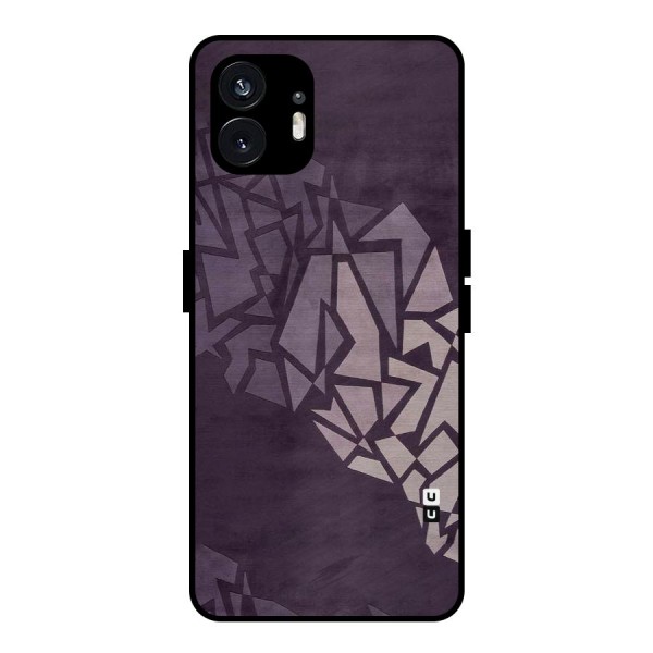 Fine Abstract Metal Back Case for Nothing Phone 2