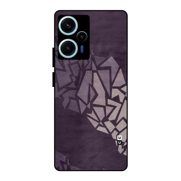 Fine Abstract Metal Back Case for Poco F5