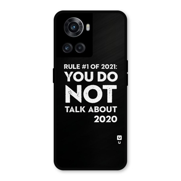 First Rule of 2021 Metal Back Case for OnePlus 10R