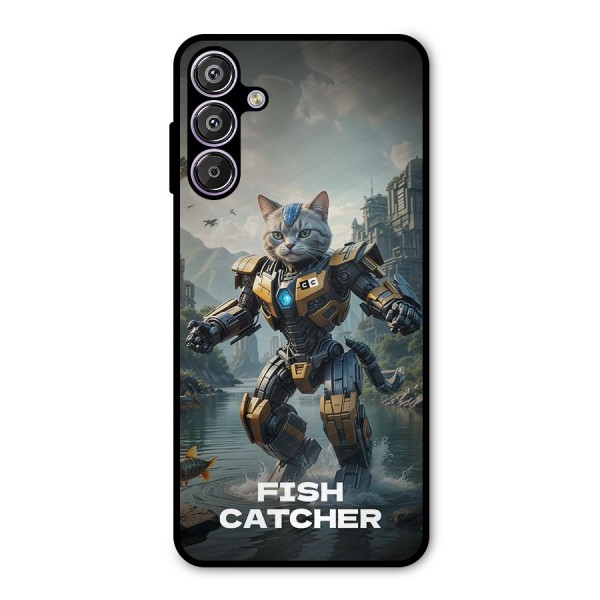 Fish Catcher Metal Back Case for Galaxy F15