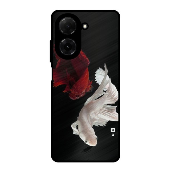Fish Design Metal Back Case for Poco C71