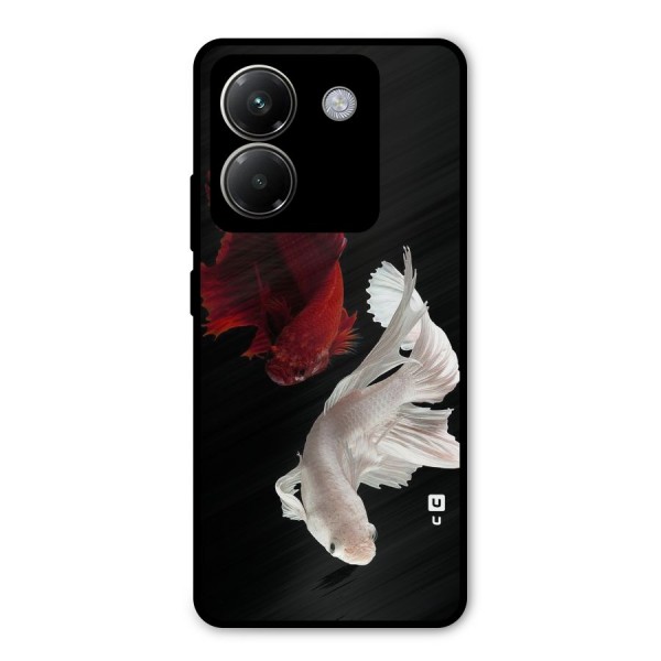 Fish Design Metal Back Case for Poco M7 Pro 5G