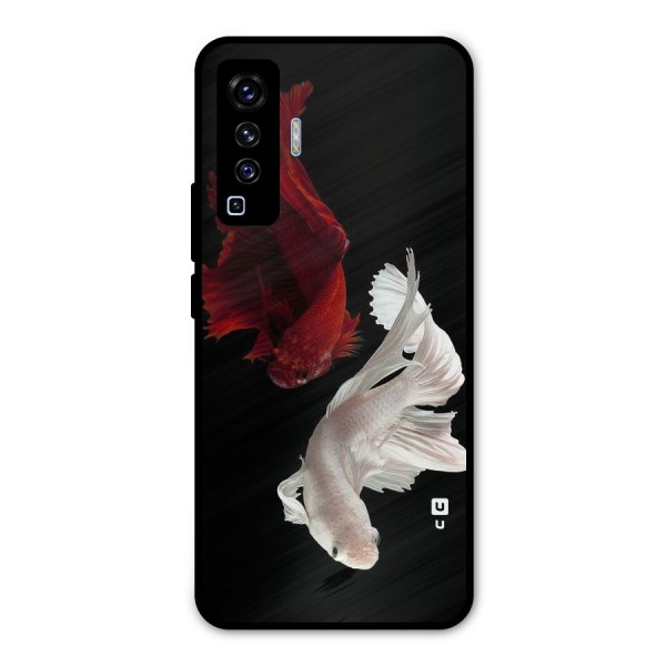 Fish Design Metal Back Case for Vivo X50