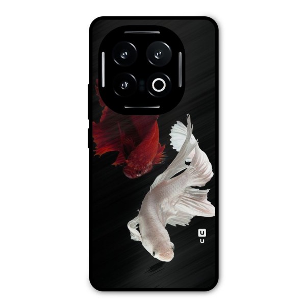 Fish Design Metal Back Case for iQOO 13