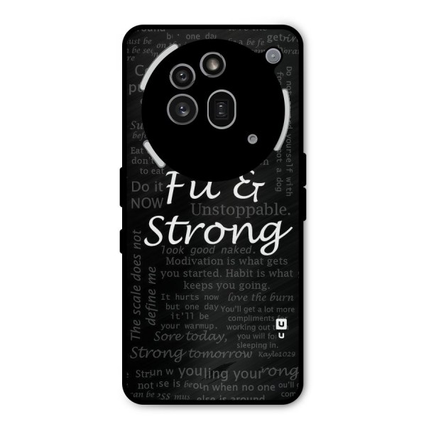 Fit And Strong Metal Back Case for Nothing Phone 3a Pro