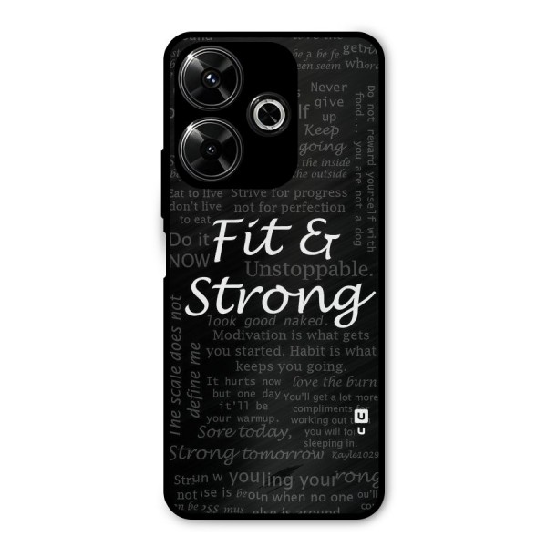 Fit And Strong Metal Back Case for Poco M6 Plus