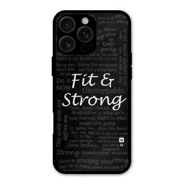 Fit And Strong Metal Back Case for iPhone 16 Pro Max