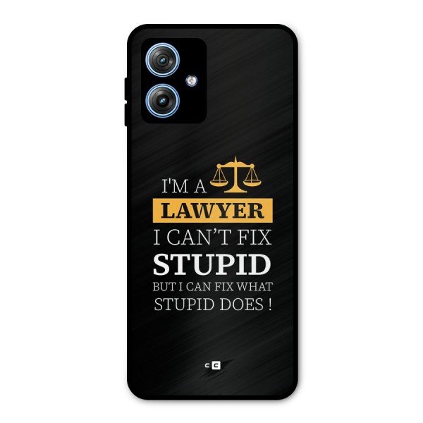Fix Stupid Case Metal Back Case for Moto G54