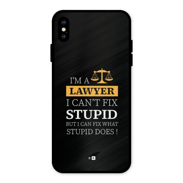 Fix Stupid Case Metal Back Case for iPhone XS Max