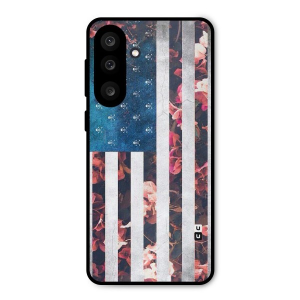Flag Stripes Metal Back Case for Galaxy M56