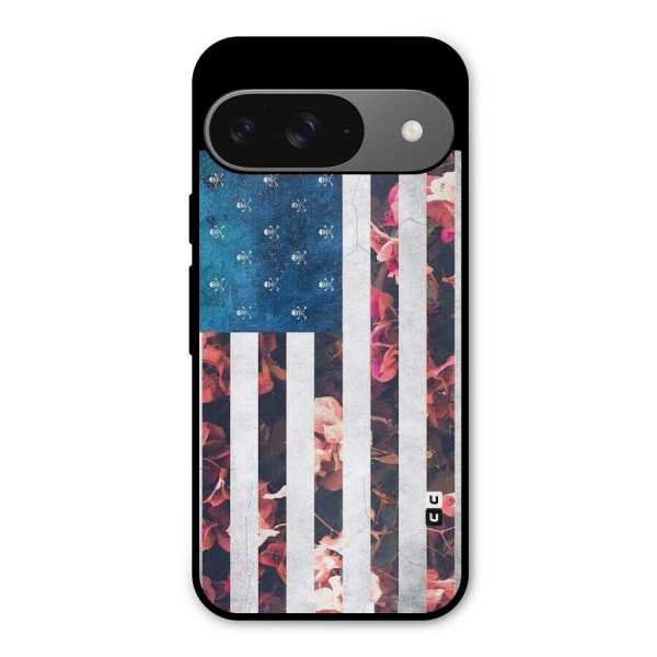 Flag Stripes Metal Back Case for Google Pixel 9