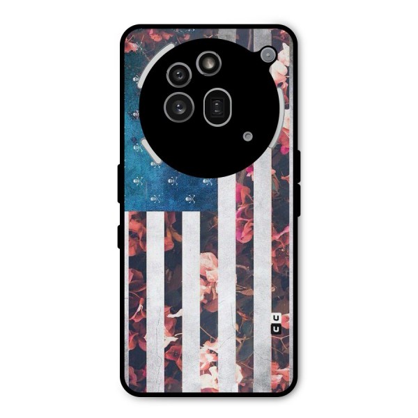 Flag Stripes Metal Back Case for Nothing Phone 3a Pro