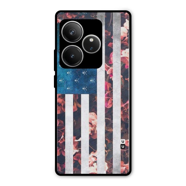 Flag Stripes Metal Back Case for Realme GT 6