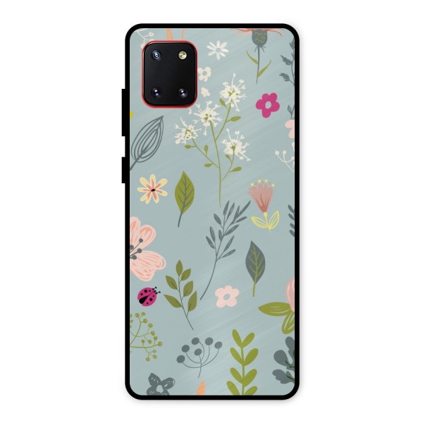 Flawless Flowers Metal Back Case for Galaxy Note 10 Lite