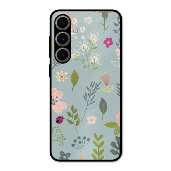 Flawless Flowers Metal Back Case for Galaxy S24 FE