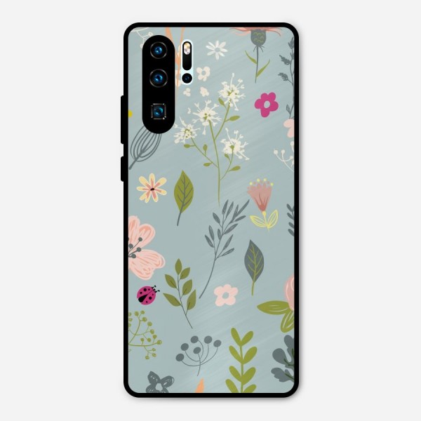 Flawless Flowers Metal Back Case for Huawei P30 Pro