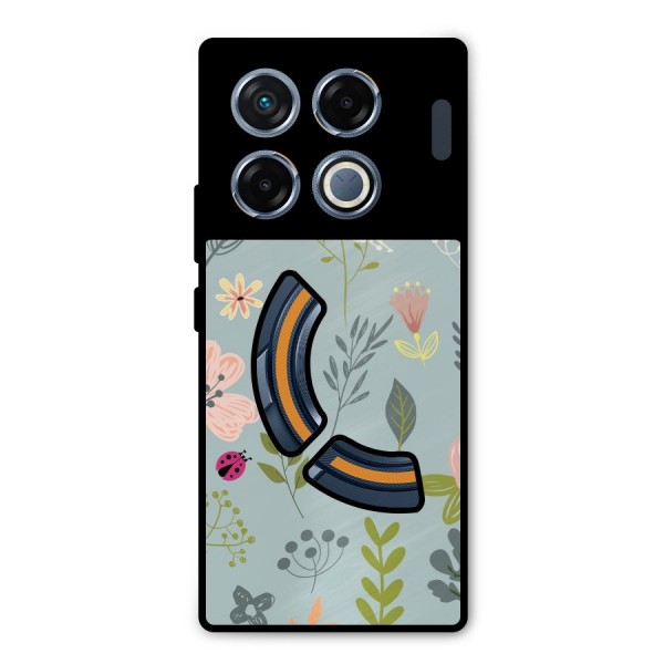 Flawless Flowers Metal Back Case for Infinix GT 20 Pro