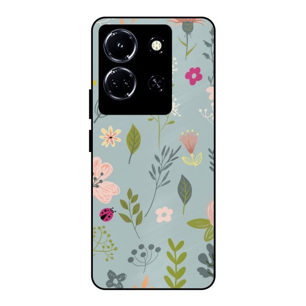 Flawless Flowers Metal Back Case for Infinix Note 30 5G