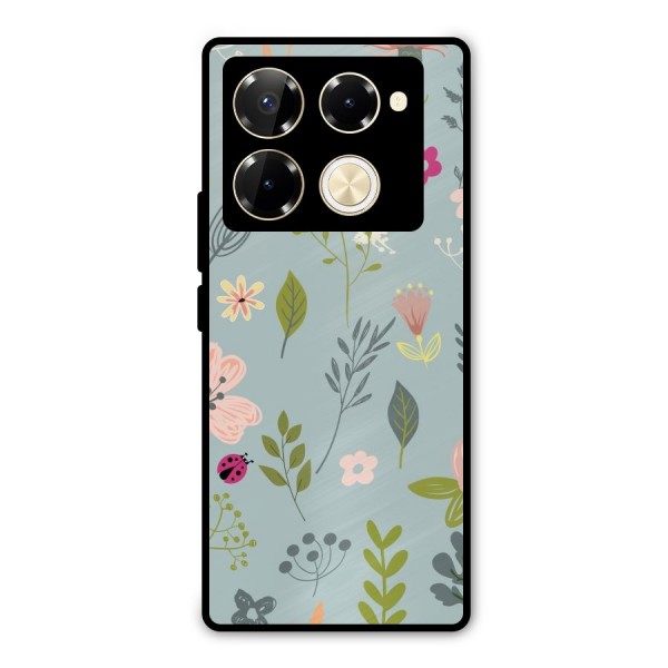 Flawless Flowers Metal Back Case for Infinix Note 40 Pro Plus