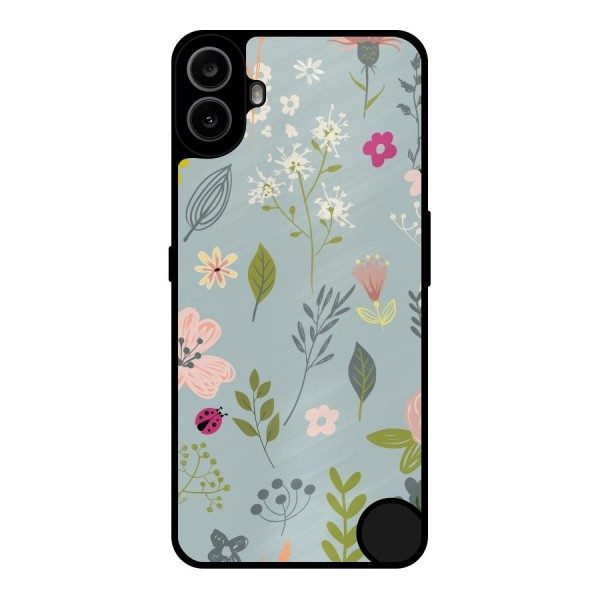 Flawless Flowers Metal Back Case for Nothing CMF Phone 1
