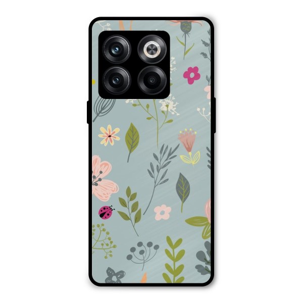 Flawless Flowers Metal Back Case for OnePlus 10T