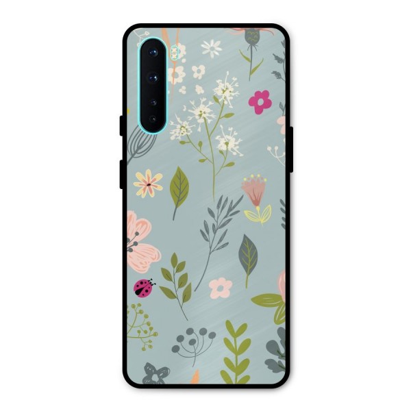 Flawless Flowers Metal Back Case for OnePlus Nord