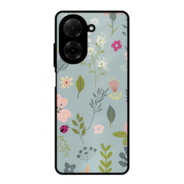 Flawless Flowers Metal Back Case for Poco C71
