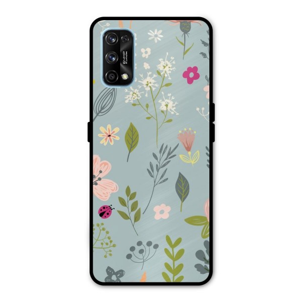 Flawless Flowers Metal Back Case for Realme 7 Pro