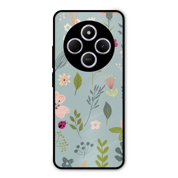 Flawless Flowers Metal Back Case for Redmi 14C