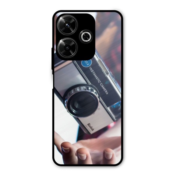 Floating Camera Metal Back Case for Poco M6 Plus
