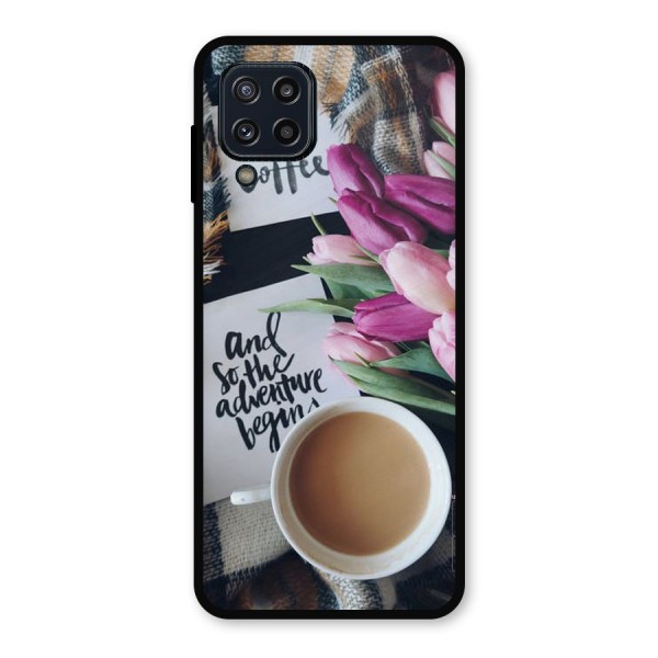 Floral Adventure Metal Back Case for Galaxy M32