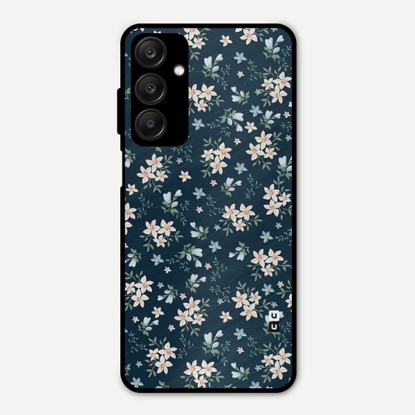Floral Blue Bloom Metal Back Case for Galaxy A25 5G