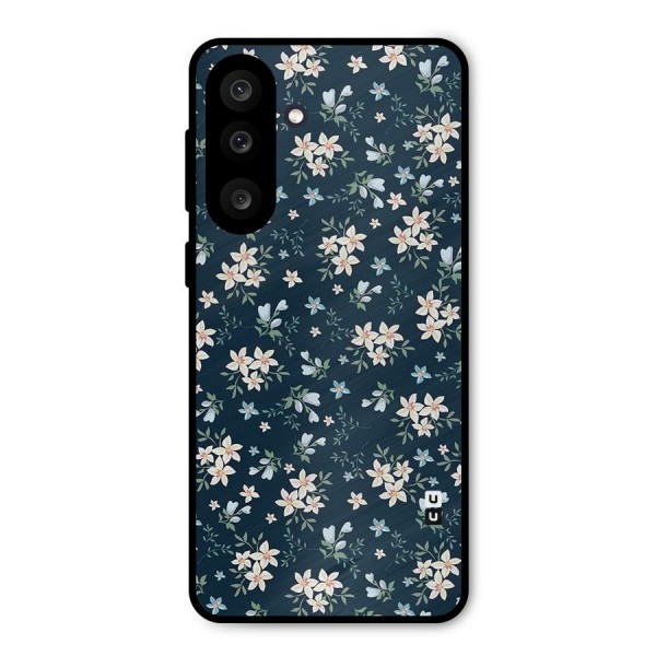 Floral Blue Bloom Metal Back Case for Galaxy M56