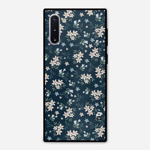 Floral Blue Bloom Metal Back Case for Galaxy Note 10