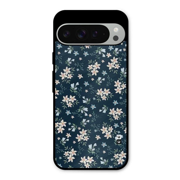 Floral Blue Bloom Metal Back Case for Google Pixel 9 Pro XL
